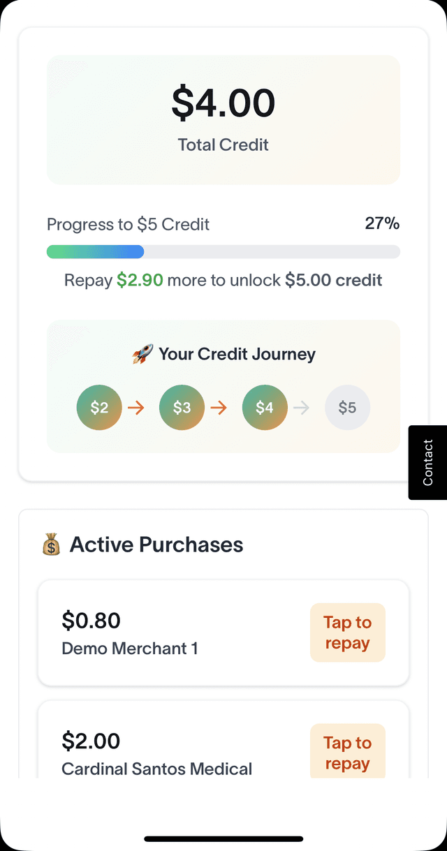 World Chain Nano-Loans App Dashboard